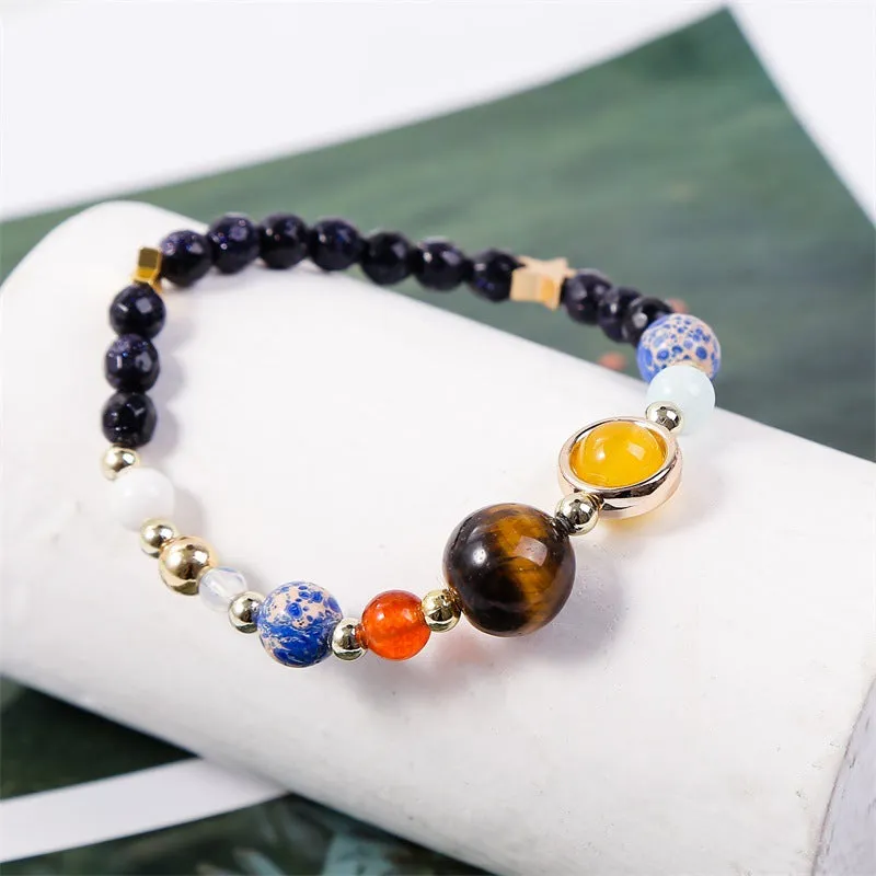 Wholesale Universe Galaxy Solar System Eight Planets Bracelet