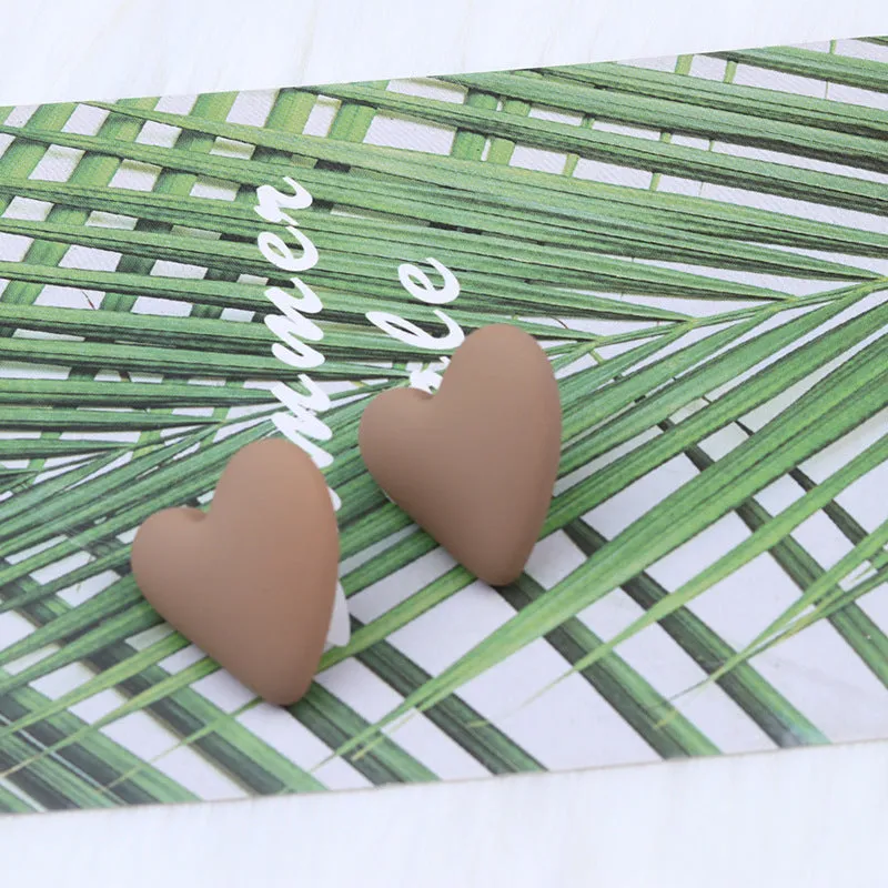 Wholesale Valentine's Day 18 Colors Small Heart Valentine's Day Acrylic Earrings