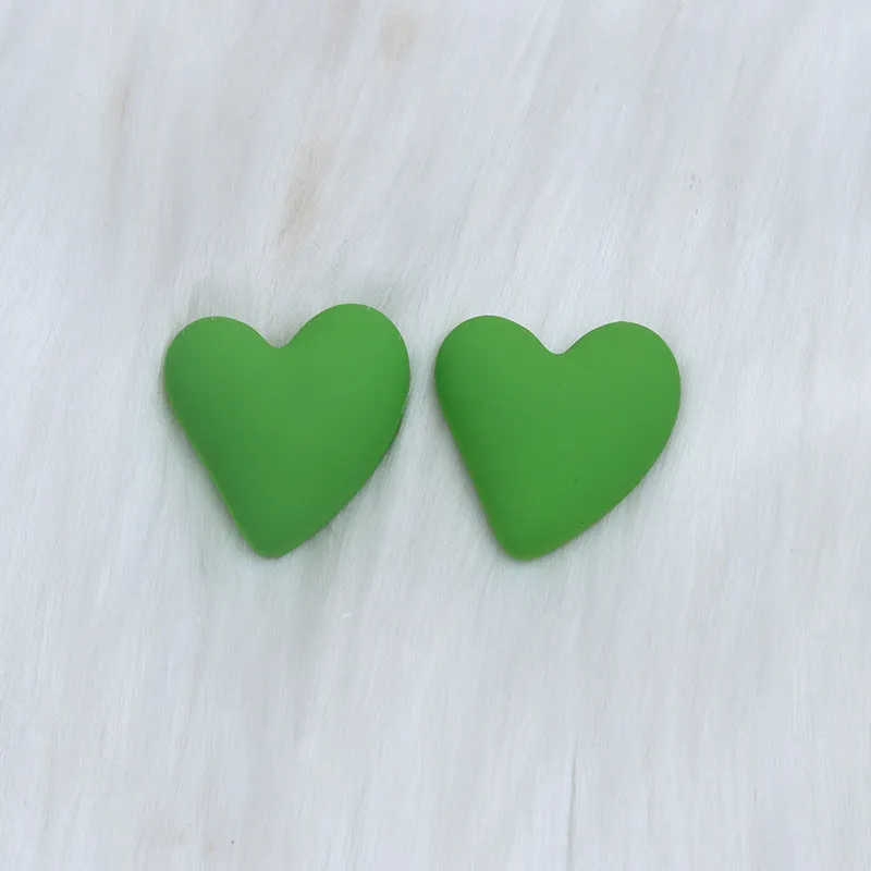 Wholesale Valentine's Day 18 Colors Small Heart Valentine's Day Acrylic Earrings