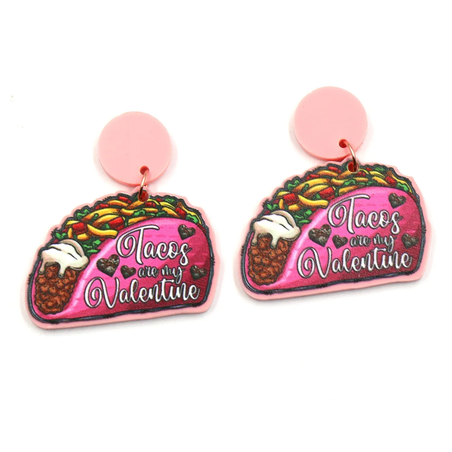 Wholesale Valentine's Day Cookies, Love Acrylic Earrings
