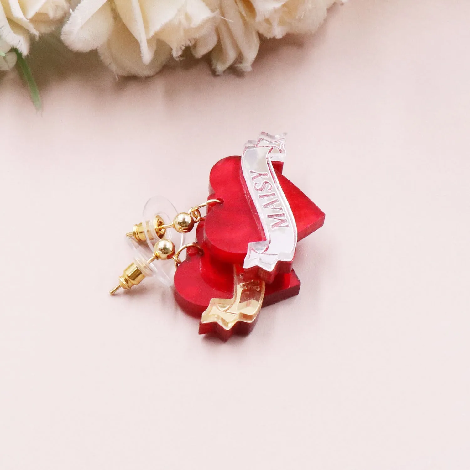 Wholesale Valentine's Day Earrings Love Letters MAISY Acrylic Earrings