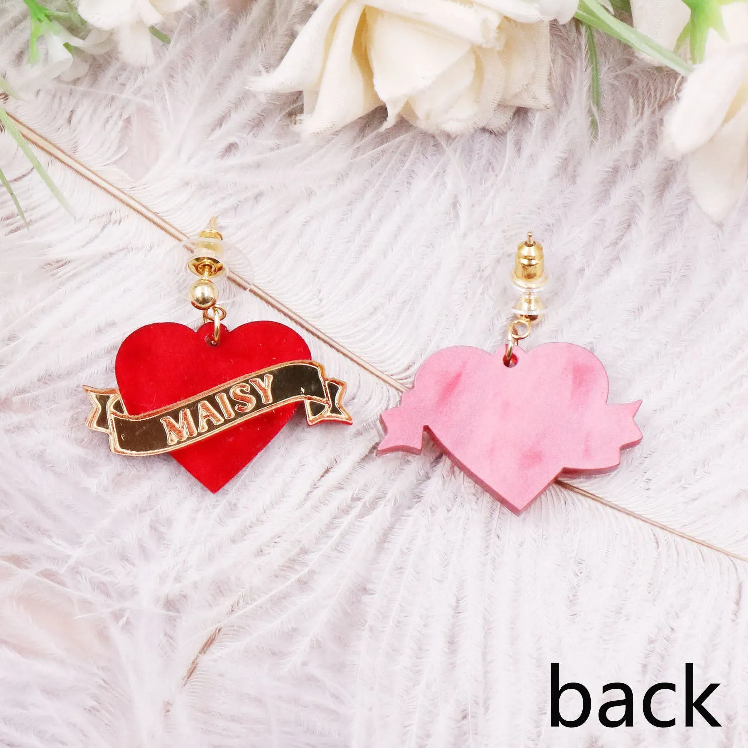 Wholesale Valentine's Day Earrings Love Letters MAISY Acrylic Earrings
