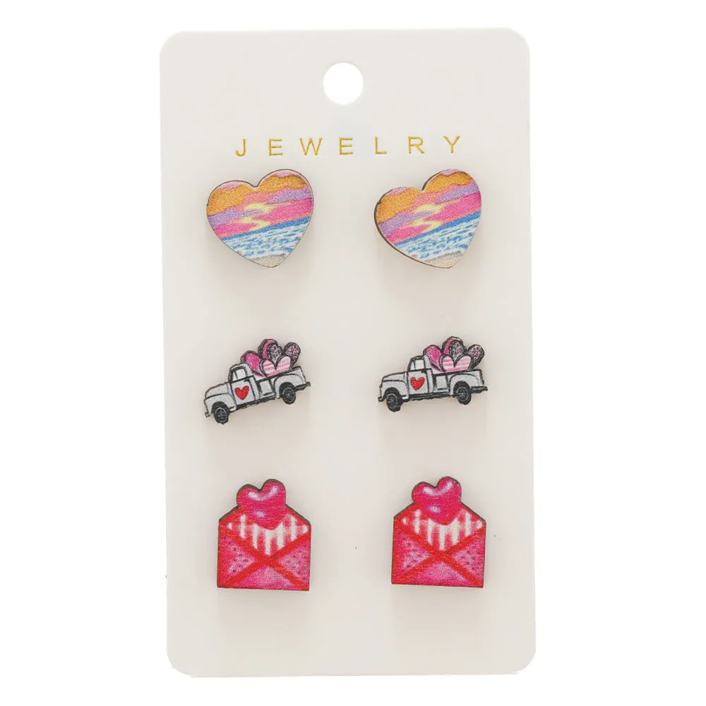 Wholesale Valentine's Day Envelopes, Love Cars, Earrings
