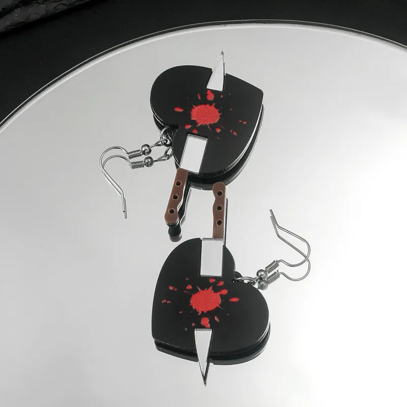 Wholesale Valentine's Day Heart Acrylic Earrings