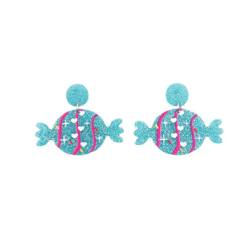 Wholesale Valentine's Day Leather Jacket Acrylic Earrings