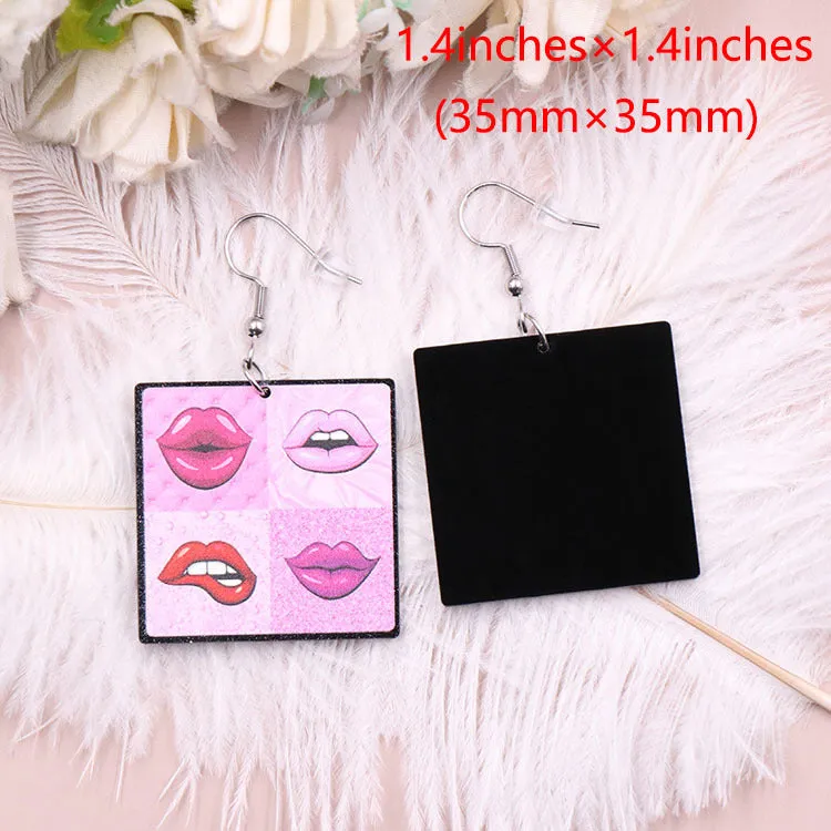 Wholesale Valentine's Day Lips Acrylic Earrings