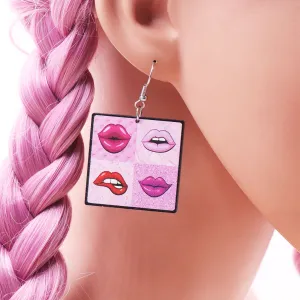 Wholesale Valentine's Day Lips Acrylic Earrings