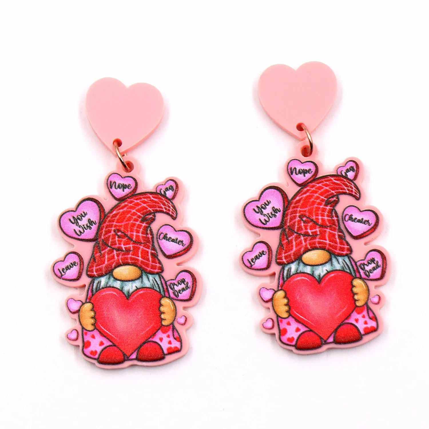 Wholesale Valentine's Day Love Acrylic Earrings