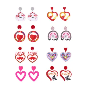 Wholesale Valentine's Day Love Acrylic Earrings