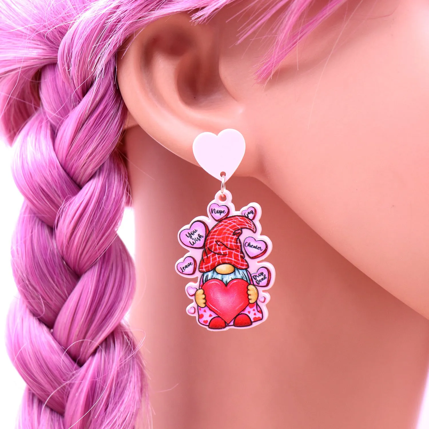 Wholesale Valentine's Day Love Acrylic Earrings
