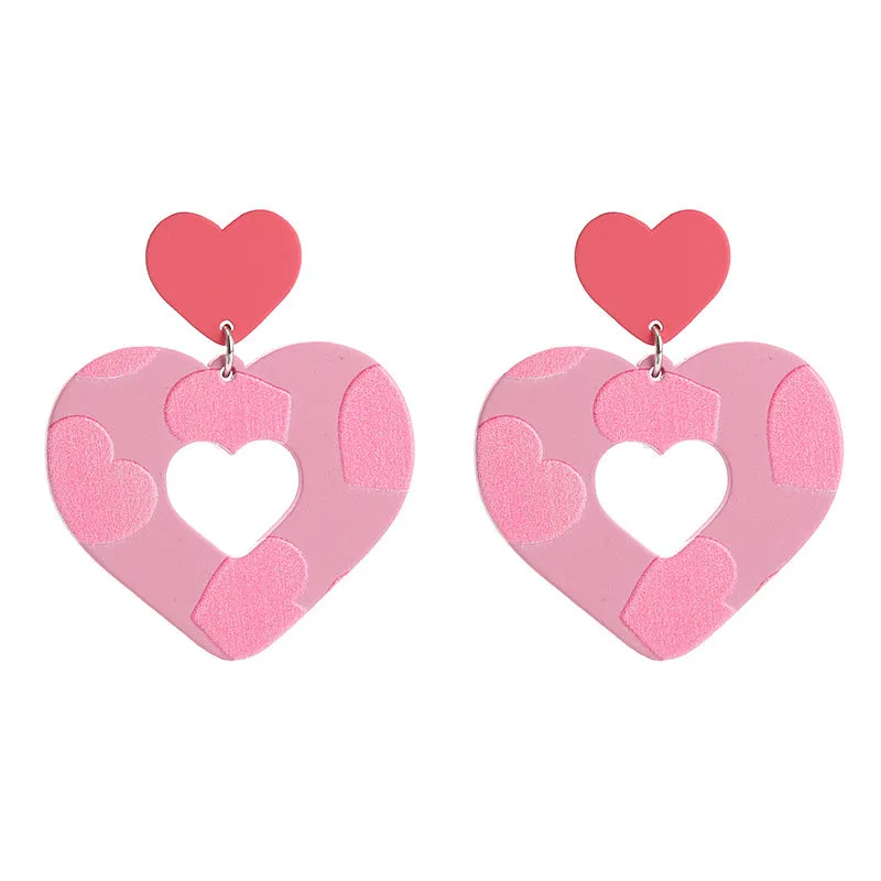 Wholesale Valentine's Day Love Acrylic Earrings