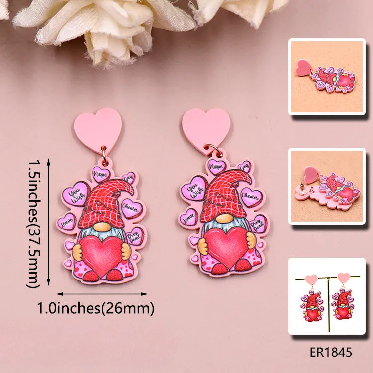 Wholesale Valentine's Day Love Acrylic Earrings