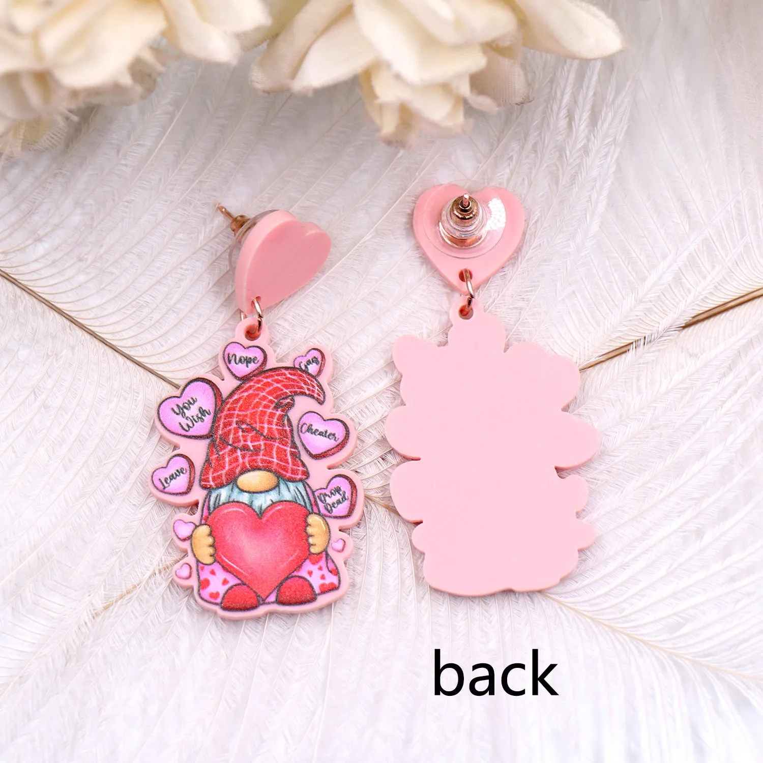 Wholesale Valentine's Day Love Acrylic Earrings