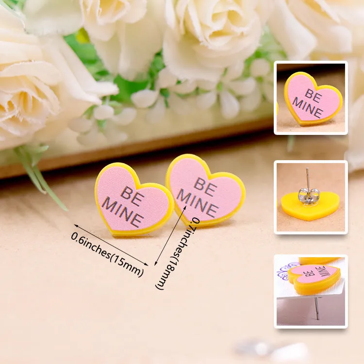 Wholesale Valentine's Day Love Acrylic Earrings