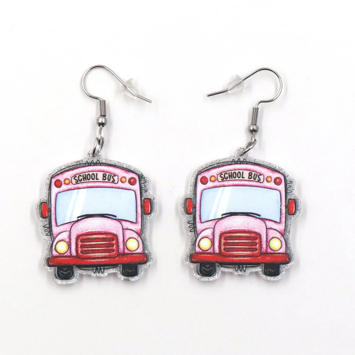 Wholesale Valentine's Day Love Bus Acrylic Earrings