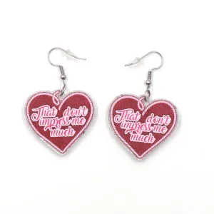 Wholesale Valentine's Day Love Letters Acrylic Earrings