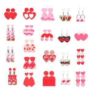 Wholesale Valentine's Day Love Soft Ceramic Earrings