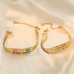 Wholesale Valentine's Day Love Titanium Steel Bracelets