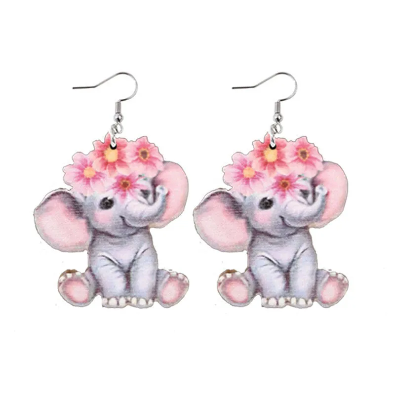 Wholesale Valentine's Day Love Wooden Earrings
