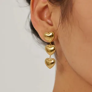Wholesale Valentine's Day Multi-Layer Love Simple Alloy Earrings