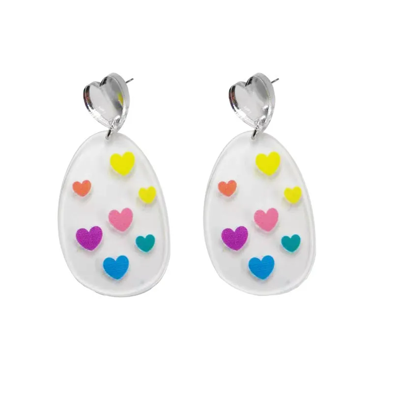 Wholesale Valentine's Day Sweet Cone, French Fries, Love Acrylic Earrings