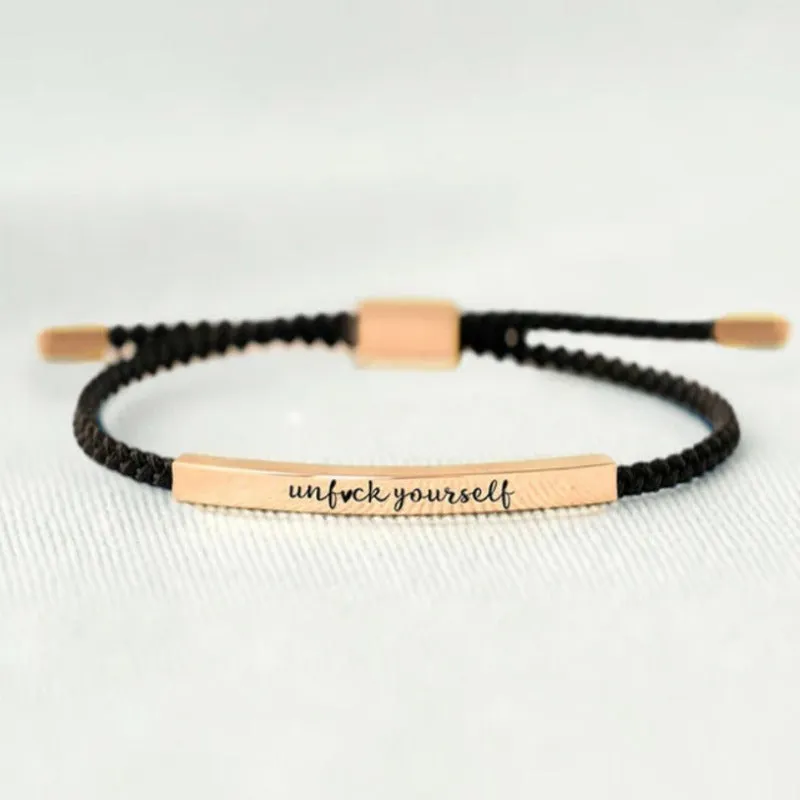 Wholesale Versatile Woven Lucky Titanium Steel Bracelets