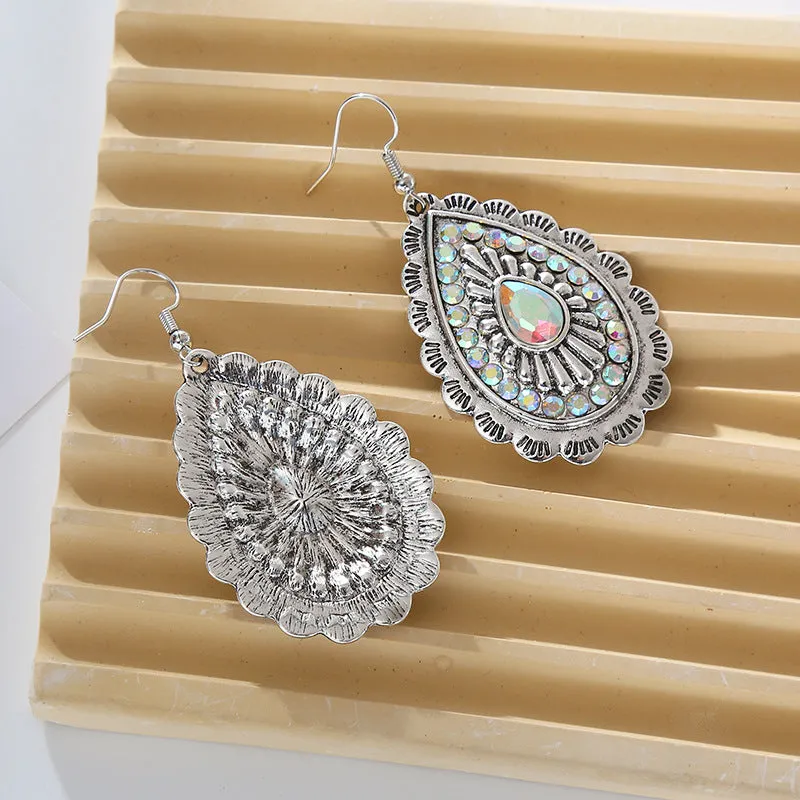 Wholesale Vintage Alloy Diamond Earrings