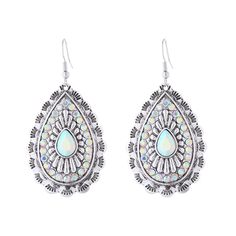 Wholesale Vintage Alloy Diamond Earrings
