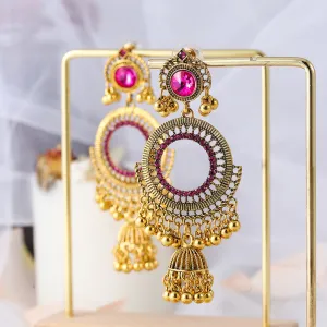 Wholesale Vintage big round bell ear hook earrings