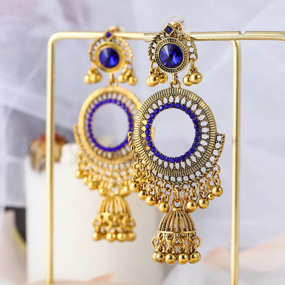 Wholesale Vintage big round bell ear hook earrings