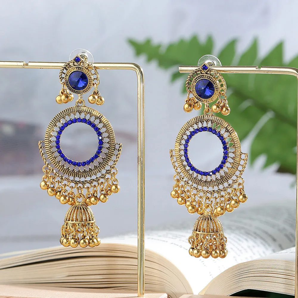 Wholesale Vintage big round bell ear hook earrings