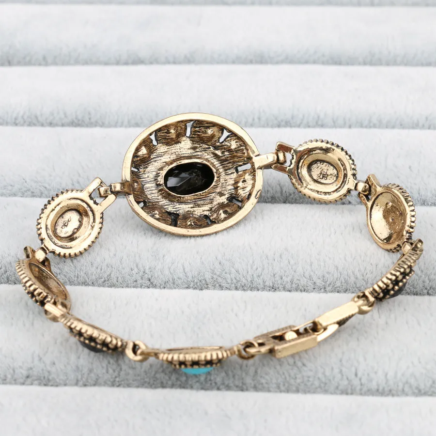 Wholesale Vintage Bohemian Style Gemstone Alloy Bracelets