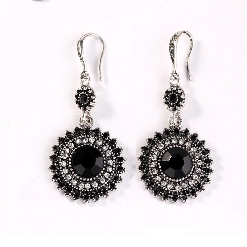 Wholesale Vintage Bohemian Sunflower Alloy Earrings