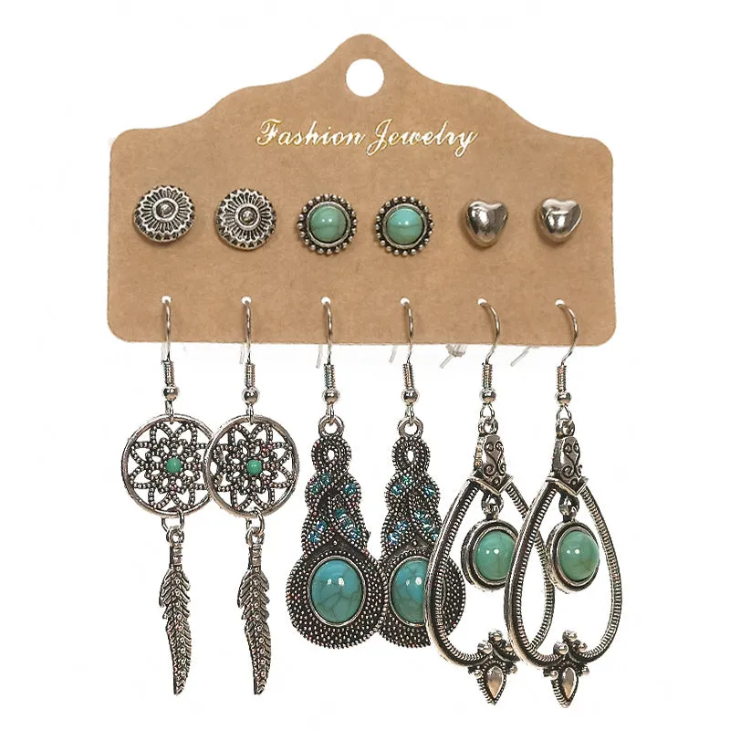 Wholesale Vintage Boho Tassel Set Earrings