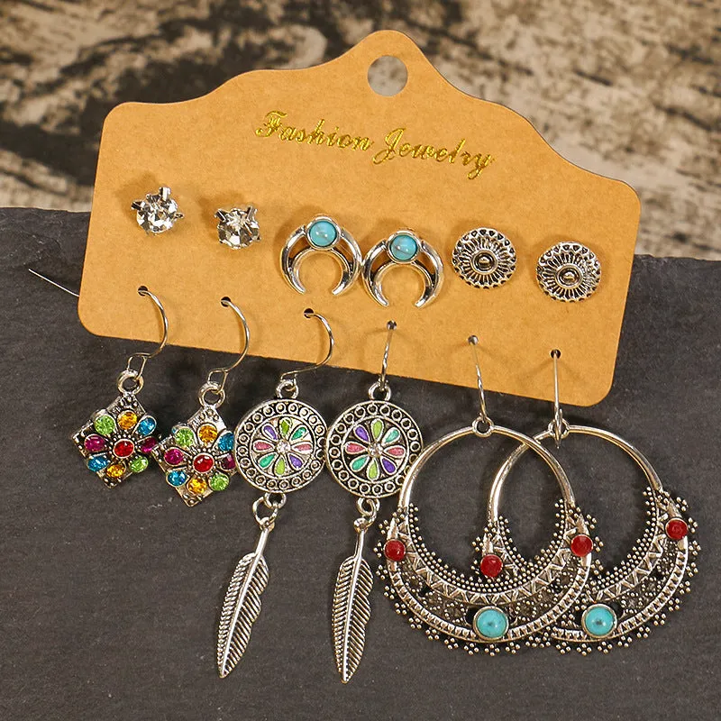 Wholesale Vintage Boho Tassel Set Earrings