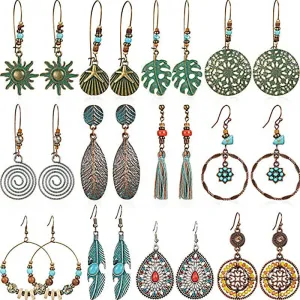 Wholesale Vintage Color Copper Earrings
