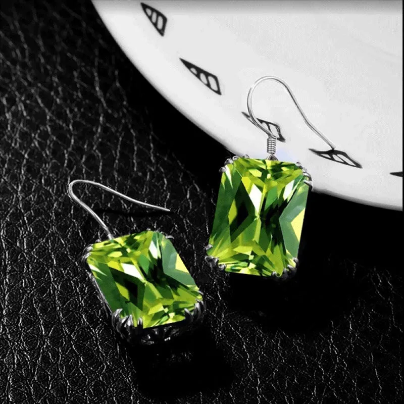 Wholesale Vintage Crystal Alloy Earrings Jewelry Set