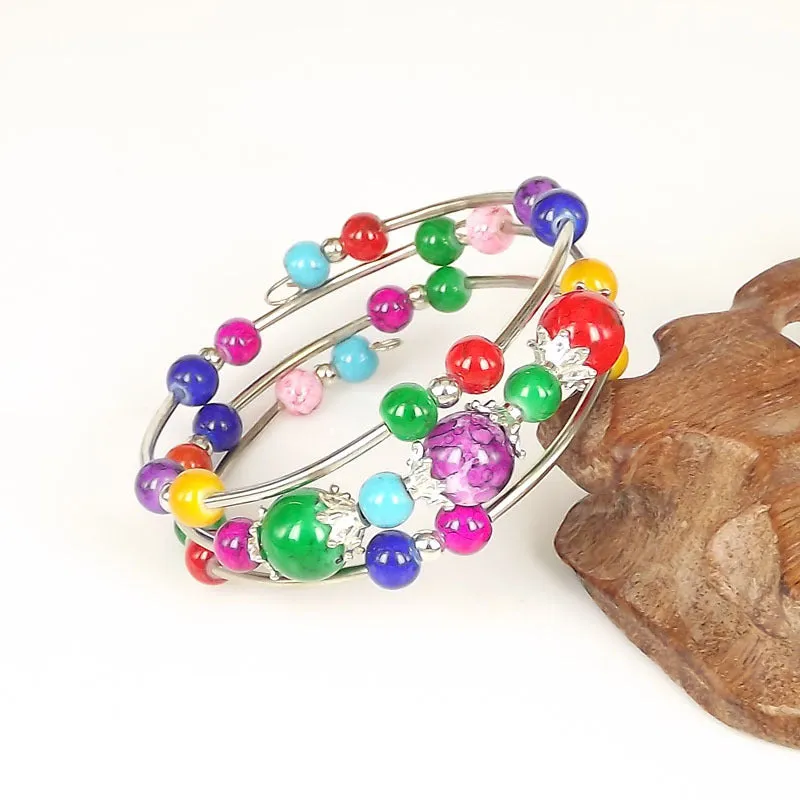 Wholesale Vintage Fashion Silver Bead Bracelet