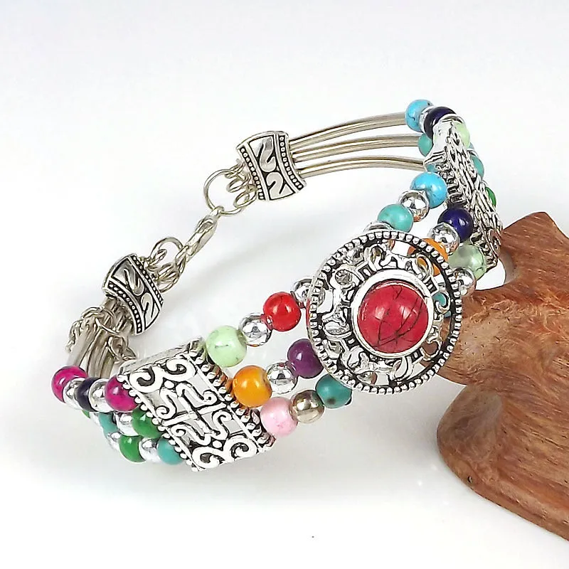 Wholesale Vintage Fashion Silver Bead Bracelet