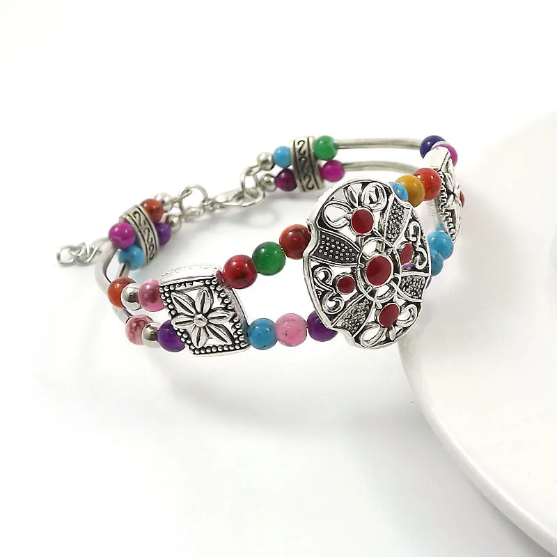 Wholesale Vintage Fashion Silver Bead Bracelet