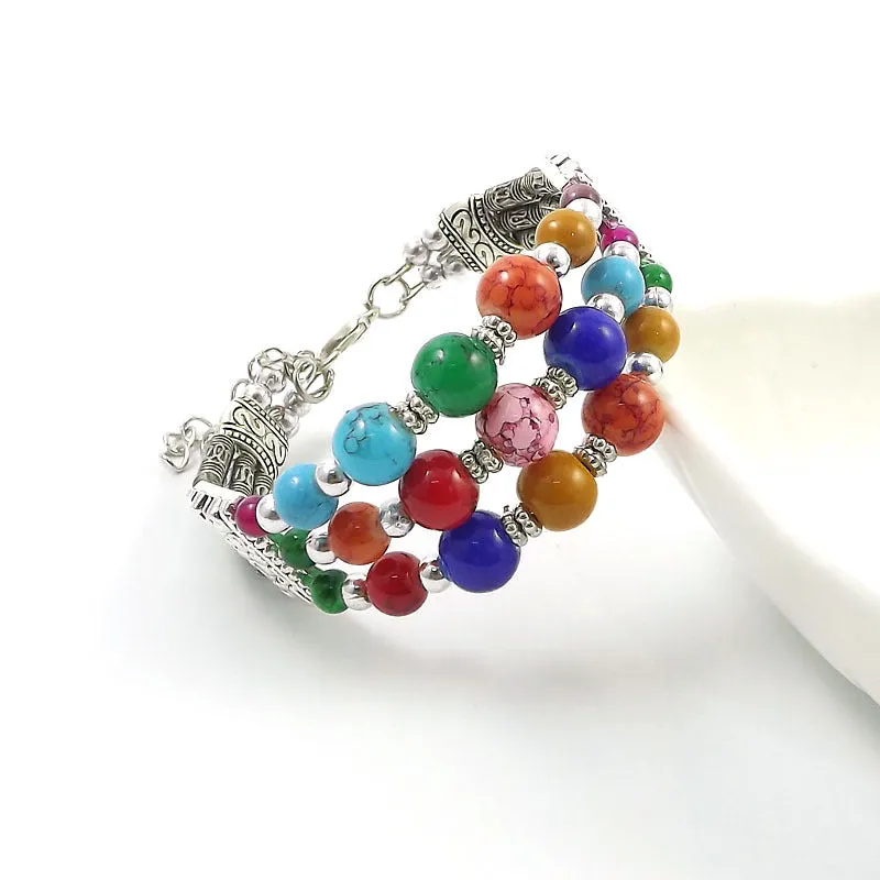Wholesale Vintage Fashion Silver Bead Bracelet