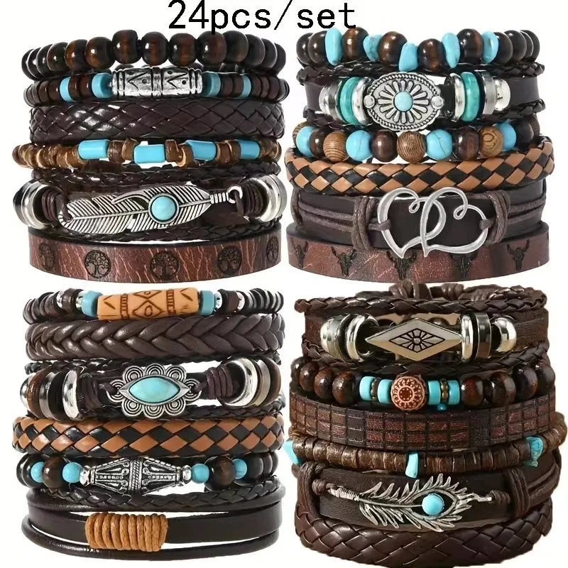 Wholesale Vintage Flower Peacock Feather Heart Shape Wooden Beads