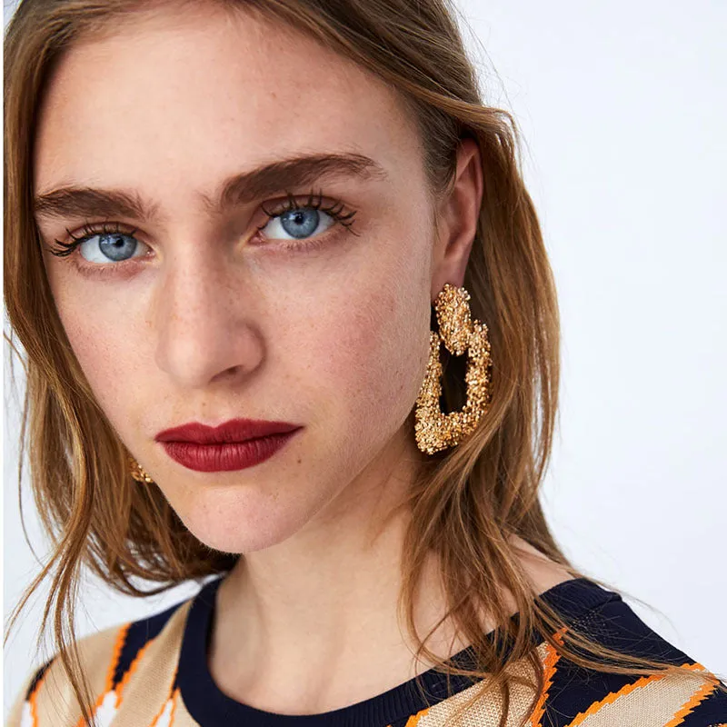 Wholesale Vintage Geometry Alloy Earrings