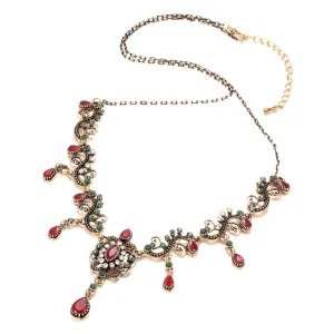 Wholesale Vintage Inlaid Zircon Alloy Bracelet Set
