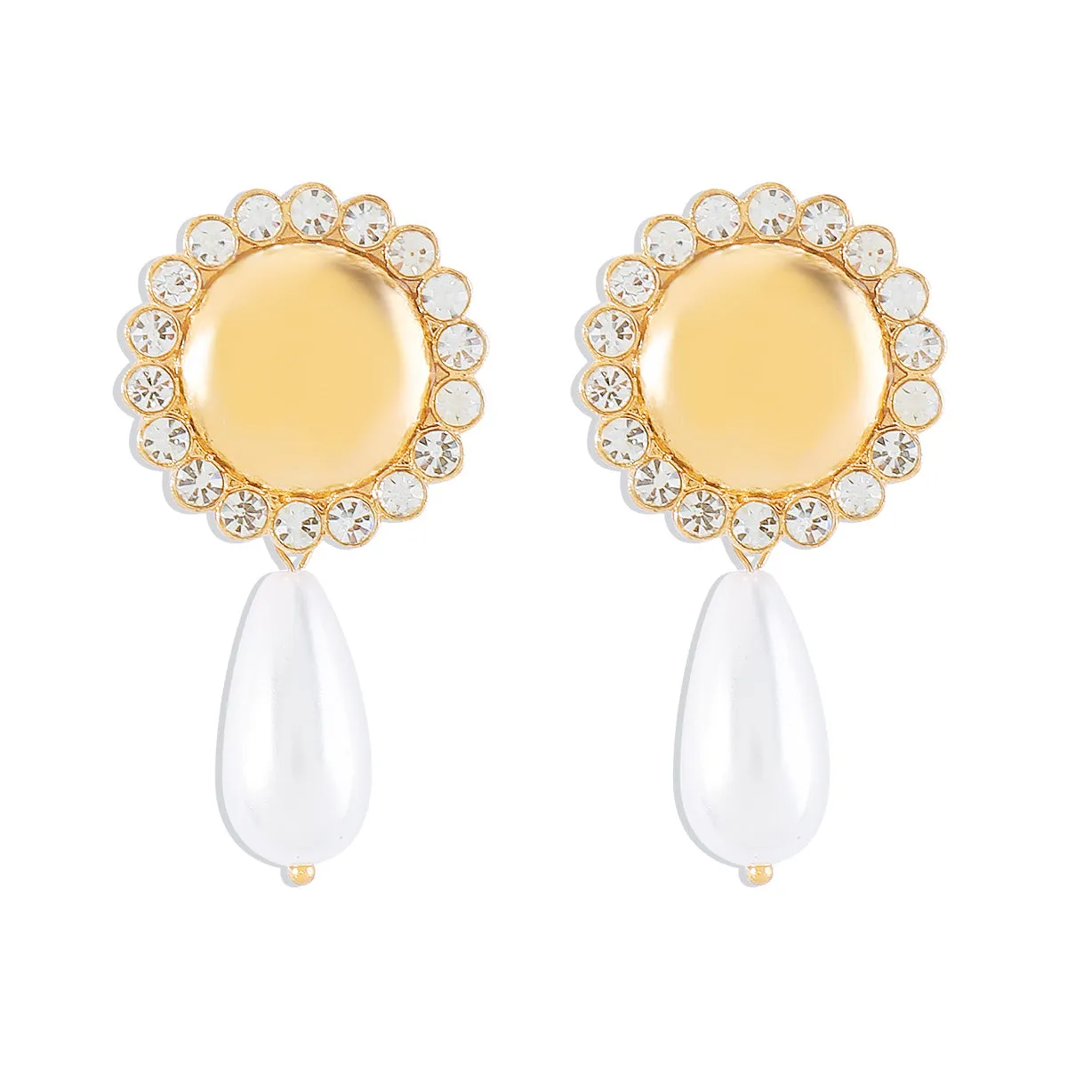 Wholesale Vintage Literary Drop-shaped Pearl Earrings