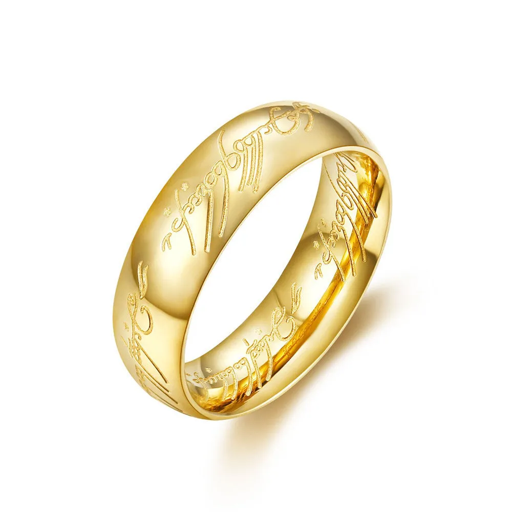 Wholesale Vintage magic ring titanium steel men's ring