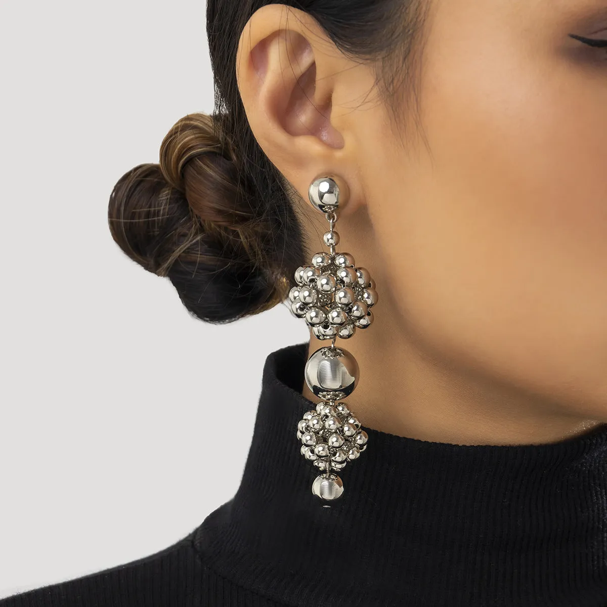 Wholesale Vintage Pearl Beaded Metal Earrings