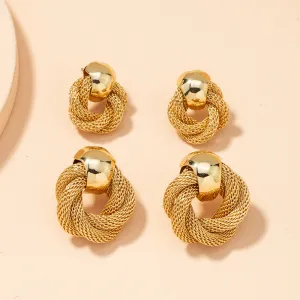 Wholesale Vintage Simple Metal Earrings