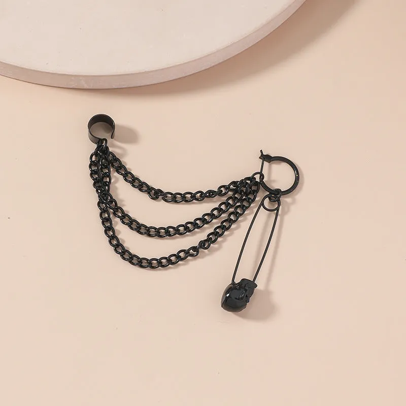 Wholesale Vintage Statemente Punk Chain Alloy Earrings