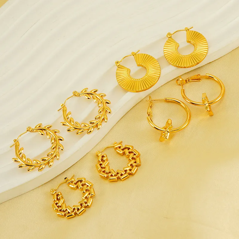 Wholesale Vintage Style Five-pointed Star Earrings